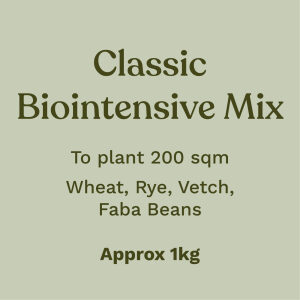 Classic Biointensive Mix To plant 200 sqm Wheat, Rye, Vetch, Faba Beans Approximately 1kg