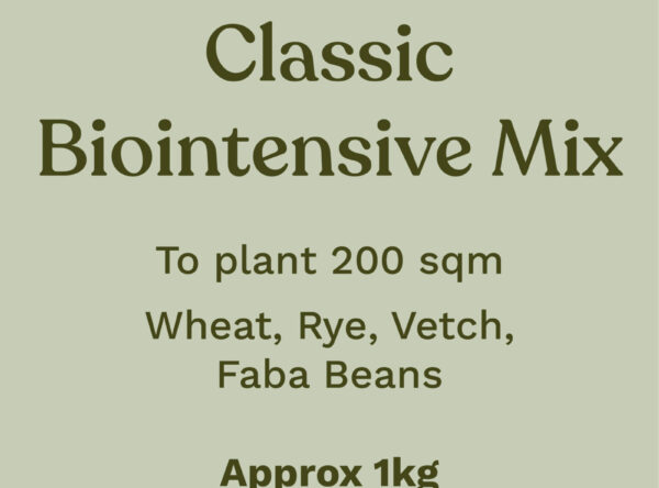 Classic Biointensive Mix To plant 200 sqm Wheat, Rye, Vetch, Faba Beans Approximately 1kg